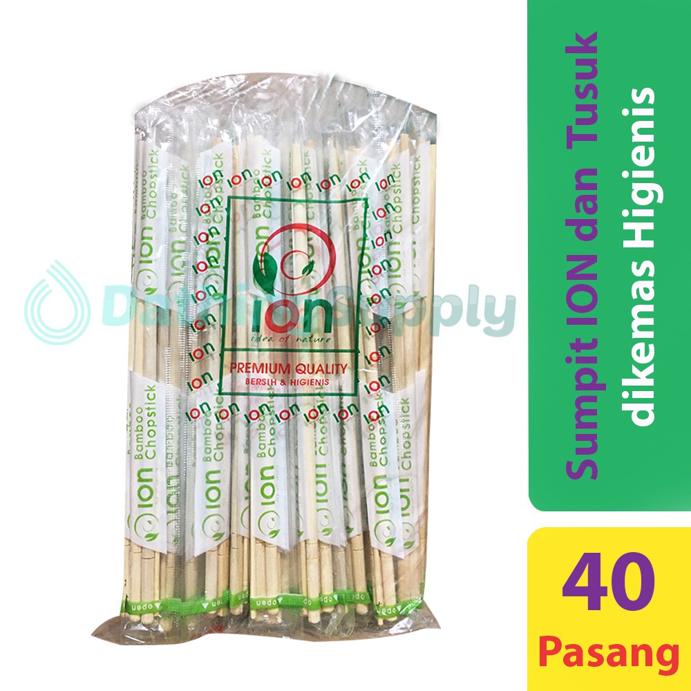 Jual Sumpit Bambu Sumpit Kayu Super Merk Ion Per Bungkus Isi Pasang Termasuk Tusuk Gigi