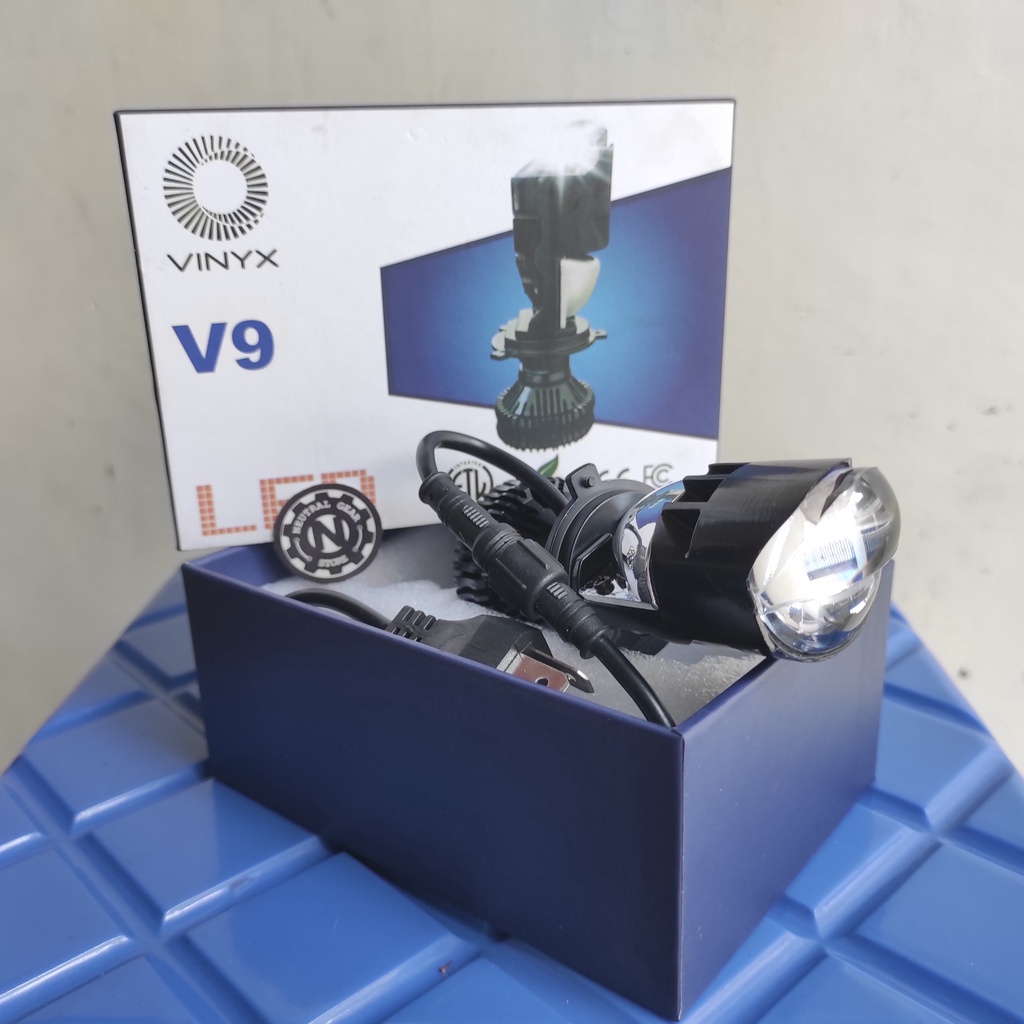 Jual Lampu LED VINYX V9 Pro Projie H4 Mini Projector Lens Lensa Motor