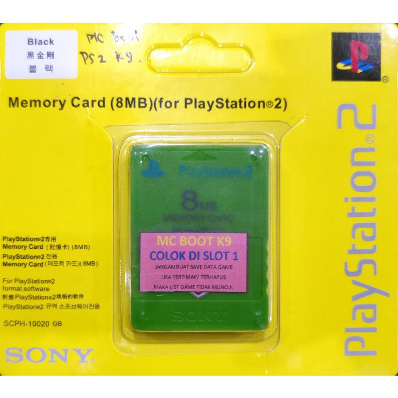 Jual Mc boot PS2 Slim seri 9xxxx Mc booting OPL memory card memo ps
