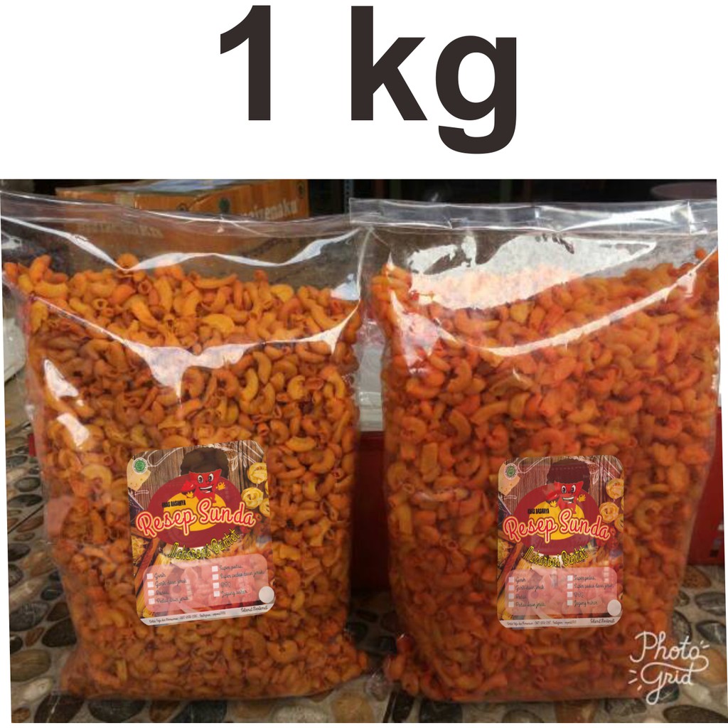 Jual Makaroni Macaroni Kriuk Khas Sunda 1kg Shopee Indonesia