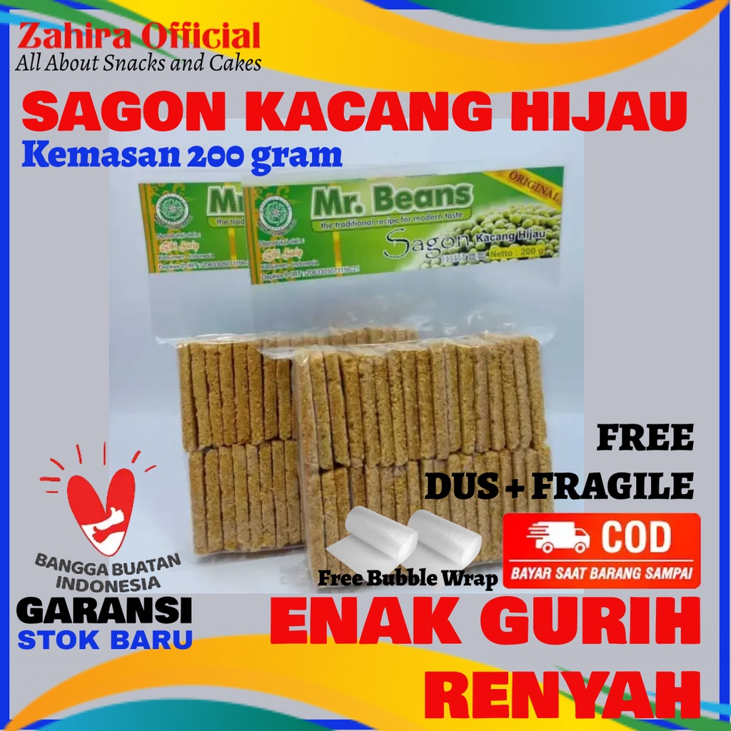 Jual Kue Sagon Kacang Hijau Kue Kering Lebaran Khas Kebumen 200gram ...