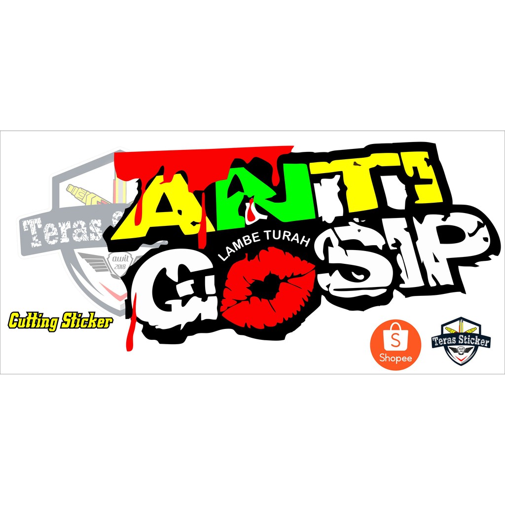 Jual Skotlatesticker Cutting Truk Anti Gosip (lambe Turah) | Shopee  Indonesia