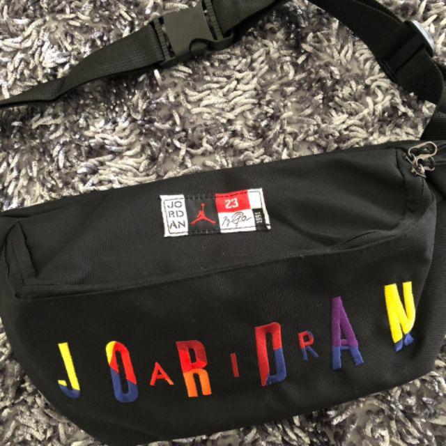 Jual Air Jordan Waist bag Rainbow Font Shopee Indonesia