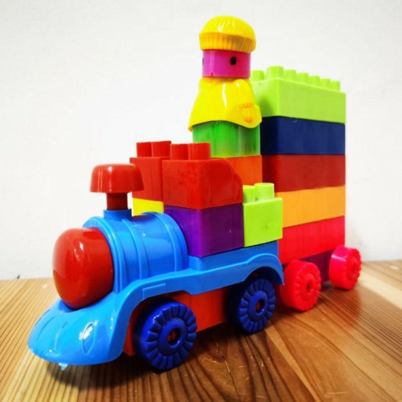Jual Mainan Blok Kereta Build Block Train Kereta Api Train Mainan Building Block Mainan