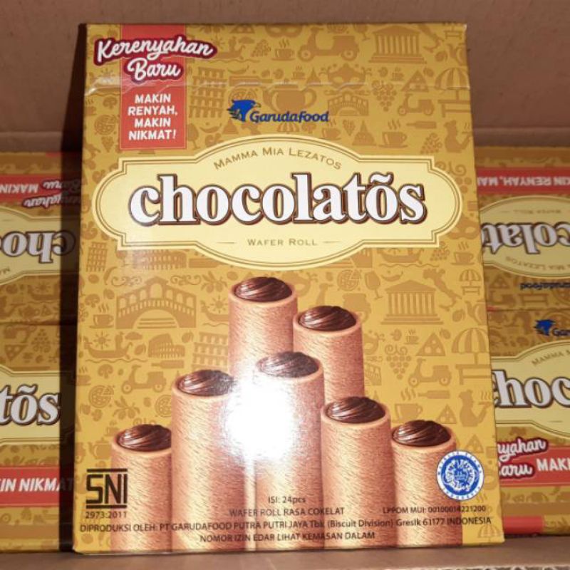 Jual Gery Chocolatos Wafer Roll Box Pcs Shopee Indonesia