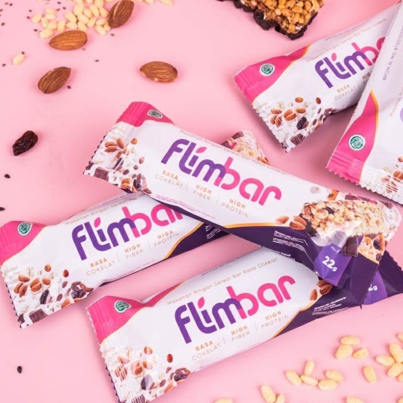 Jual Flimbar By Flimty High Fiber High Protein Snack Sehat Rasa Coklat