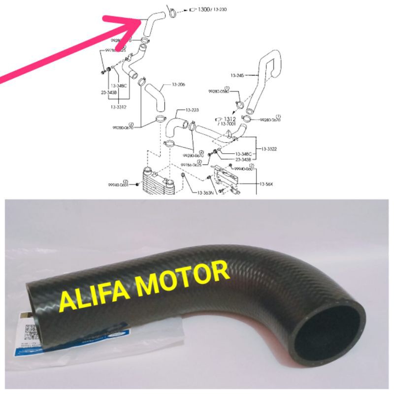 Jual Selang Turbo Hose Intercooler Pendek Atas Ford Everest Ranger TDI Original Ford Shopee