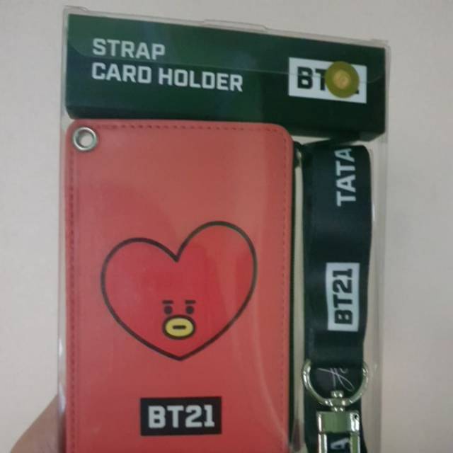 Jual (READY) BT21 OFFICIAL STRAP CARD HOLDER TATA | Shopee Indonesia