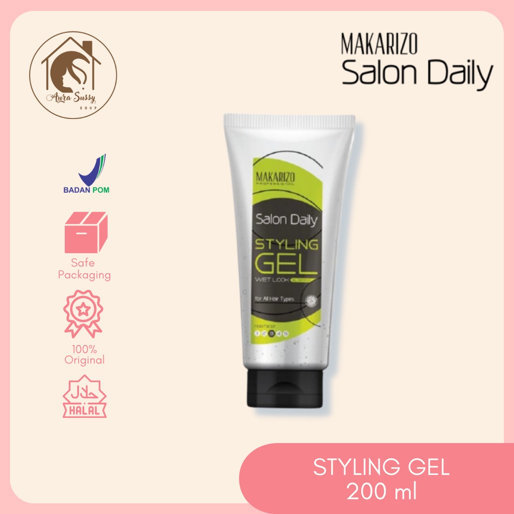 Jual MAKARIZO Styling Gel Wet Look 200ml Shopee Indonesia
