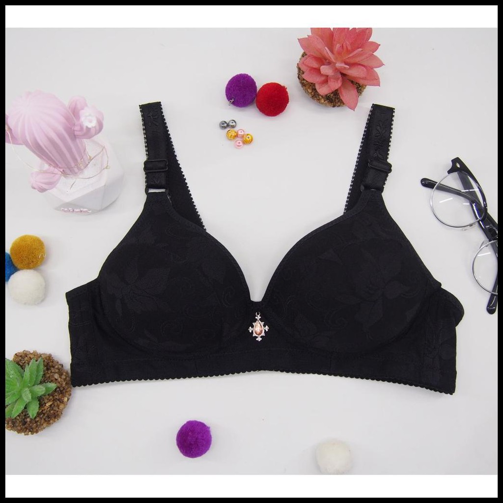 Jual Bra 296 Bh Pakaian Dalam Wanita Bra Tanpa Kawat Kancing 3 Kait ...