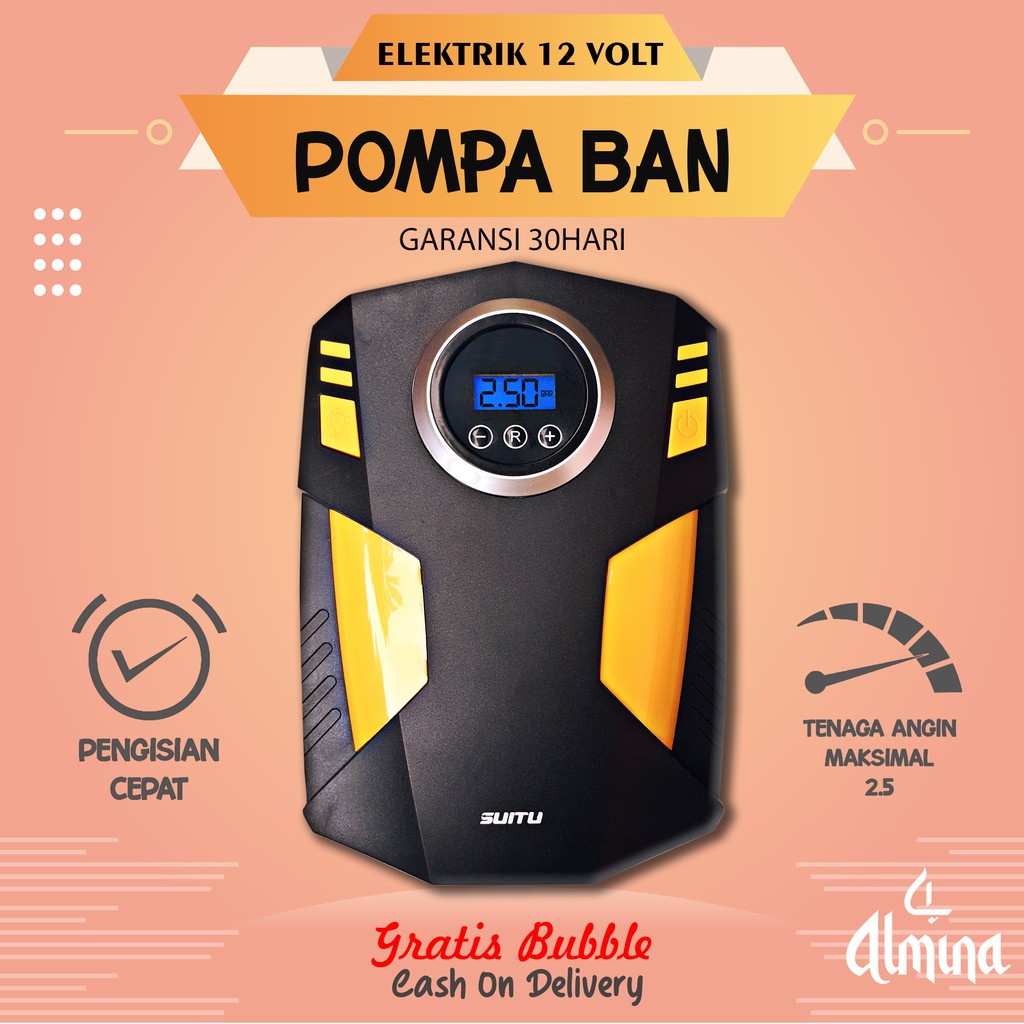 Jual 12V Pompa Ban Mobil Elektrik Mini Portable Mobil Motor Truck ...
