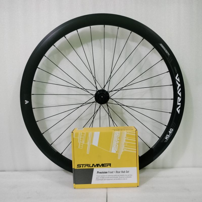 Jual Wheelset 700c roadbike Strummer rims 32 hole profile 40mm ...