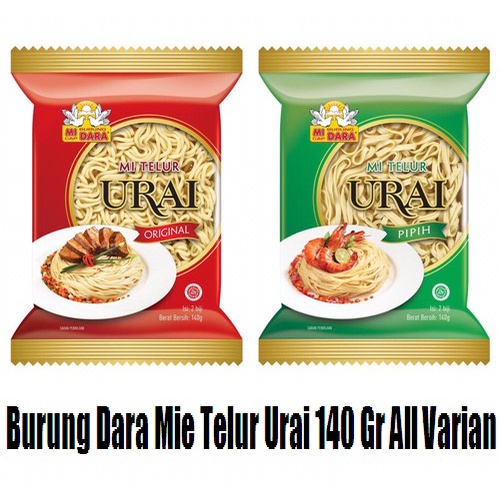 Jual Burung Dara Mie Telur Urai 140 Gr All Varian Shopee Indonesia