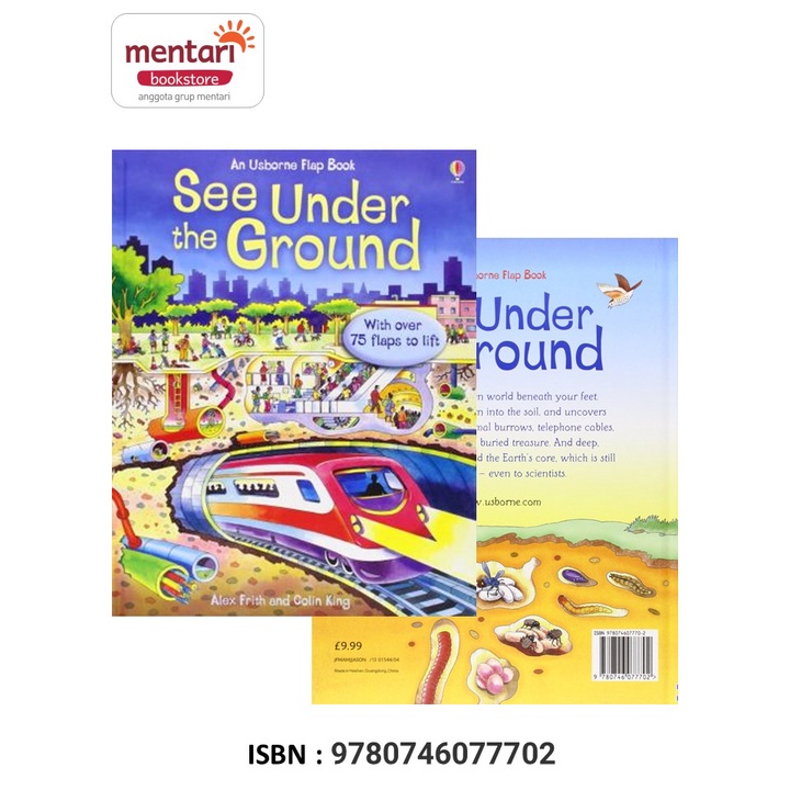 Jual An Usborne Flap Book See Inside See Under the Ground | Buku Cerita ...