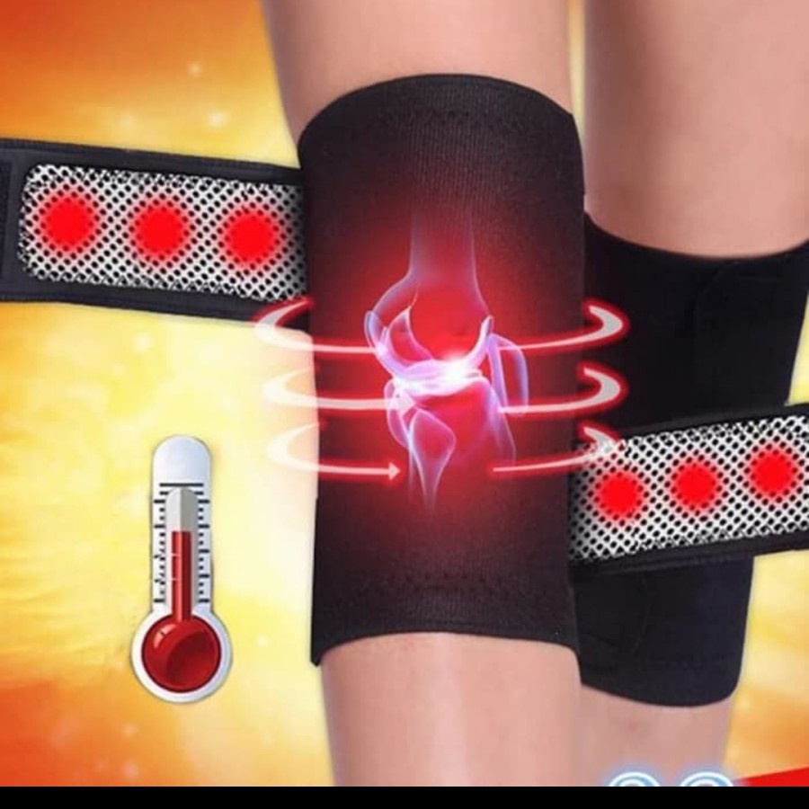 Jual Terapi pemanas lutut magnetic sabuk tourmaline kesehatan knee pad ...