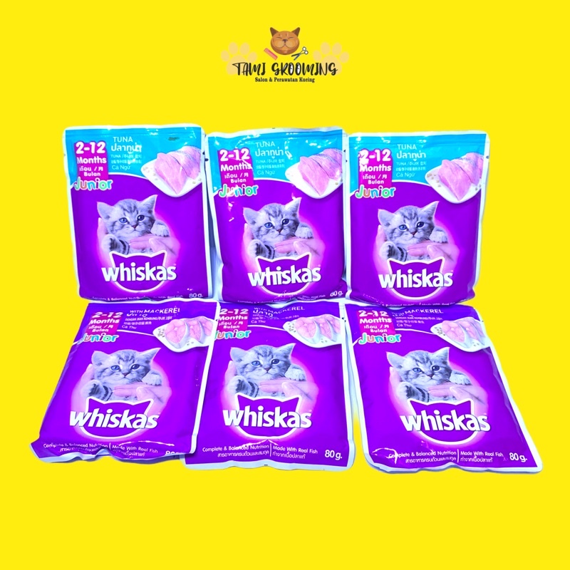 Jual Makanan basah Whiskas Junior (85g) Shopee Indonesia