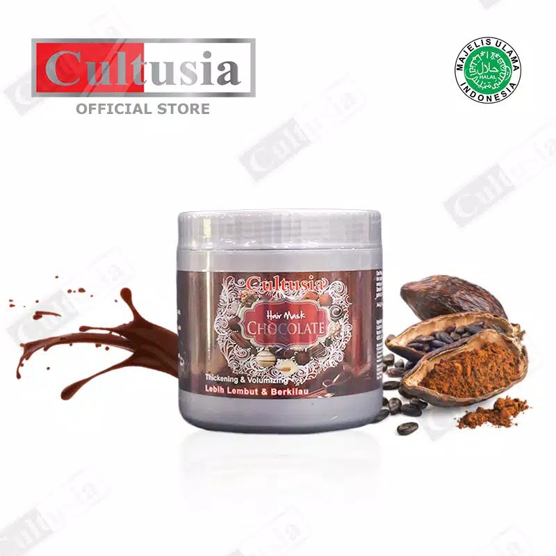 Jual Cultusia Hair Mask Chocolate 500 Ml Shopee Indonesia