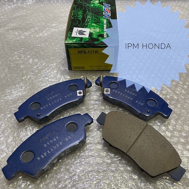 Jual NP0 / NPS 117 Nissin Brake Pad Kampas Rem Depan Honda Freed