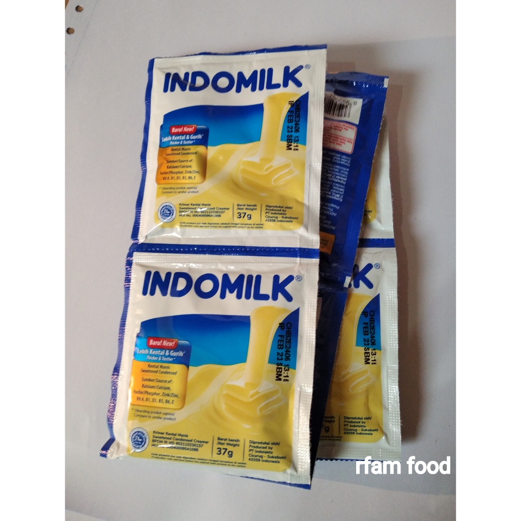Jual SUSU KENTAL MANIS SACHET INDOMILK PUTIH ISI 6 X 37Gr LEBIH KENTAL