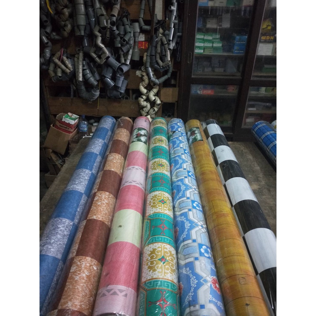 Jual Karpet Plastik Karpet Vynil Perlak Meja Lantai Lebar Meter