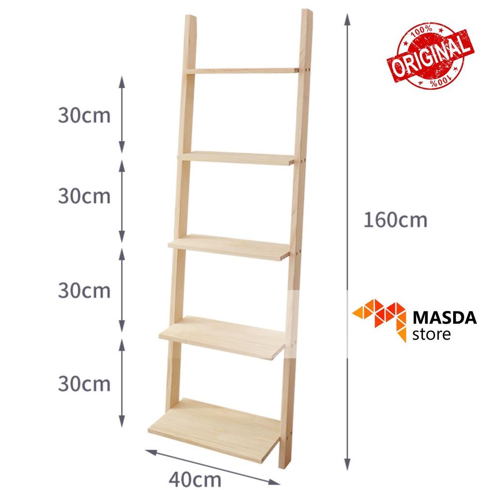 Jual Rak Tangga Kayu Dengan Alas Penyimpanan Buku Dan Dekorasi Hiasan ...