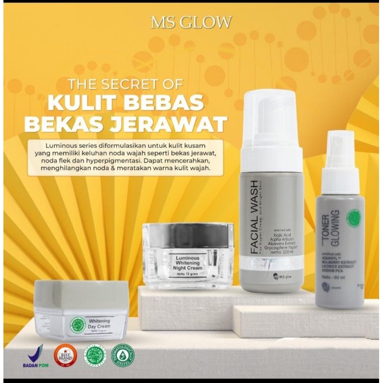 Jual Paket Ms Glow Whitening Acne Ultimate Luminouse Shopee Indonesia