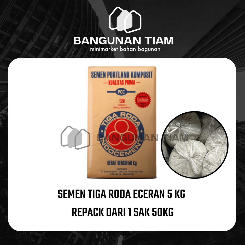 Jual Semen Tiga Roda Kg Ecer Kiloan Eceran Repack Dari Sak Kg Shopee Indonesia