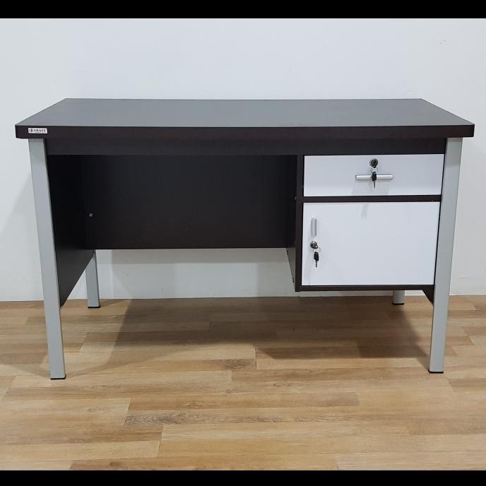 Jual Meja Tulis Meja Kerja Kantor Furniture Minimalis Mt G Putih Outletmamang Shopee