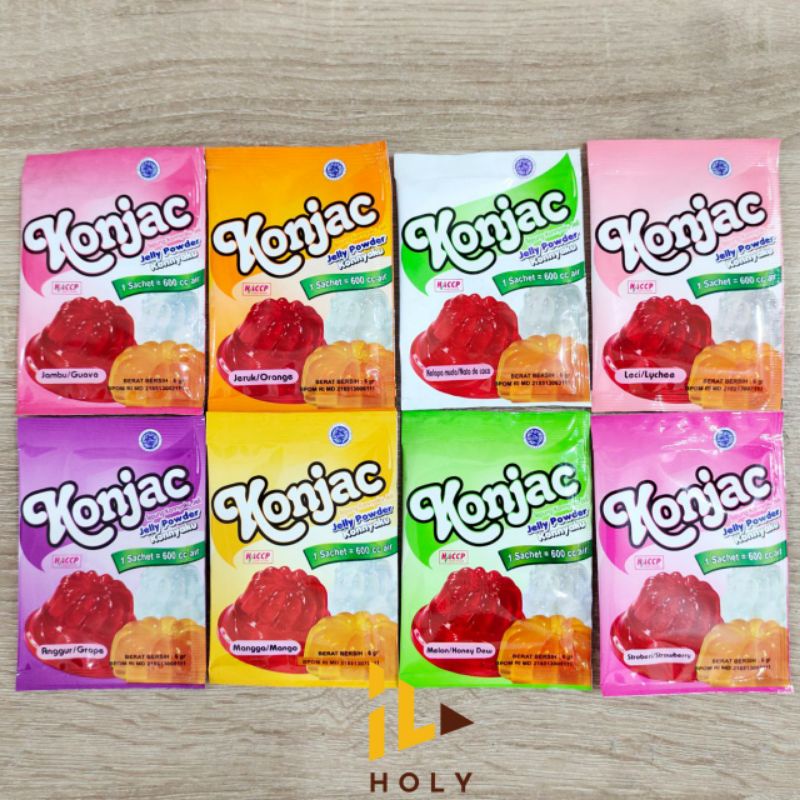 Jual Konjac Jelly Powder 6gr Varian Buah / Jelly Agar Puding Shopee