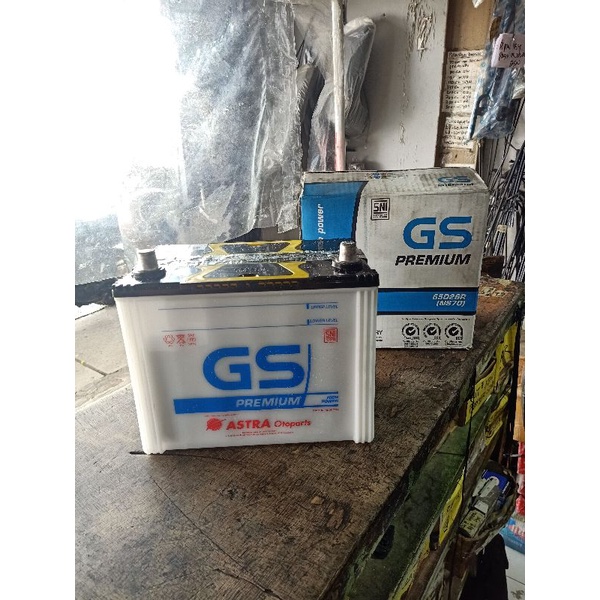 Jual Aki Accu Basah Mobil GS Premium Astra NS70 65D26R 12V-65AH