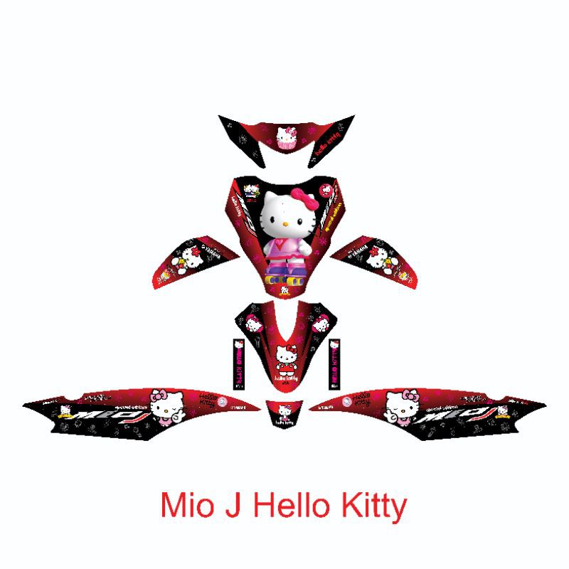 Jual stiker decal mio J hello kitty | Shopee Indonesia
