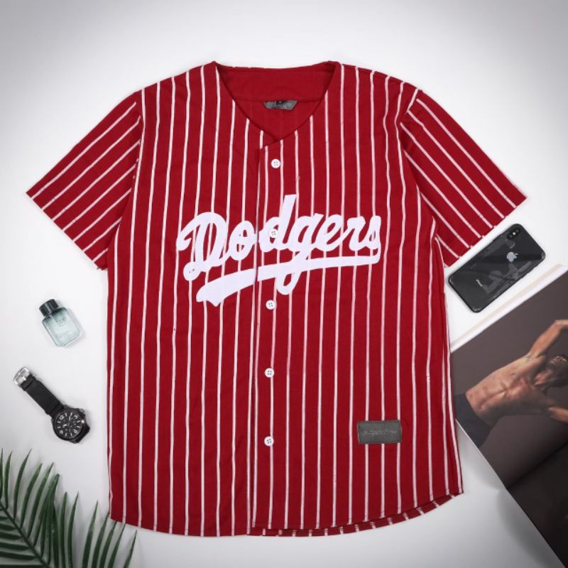 Jual Baju baseball dodgers hitam