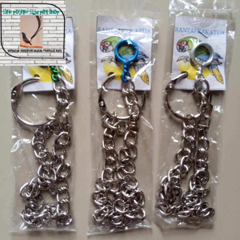 Jual RANTAI BESI UJUNG ALUMUNIUM UNTUK KAKI BURUNG KAKATUA | Shopee ...
