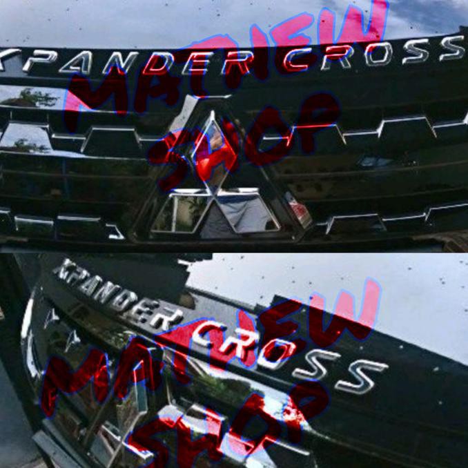 Jual ( BISA COD ) Engine Hood Emblem Xpander Cross Chrome Model ORI ...