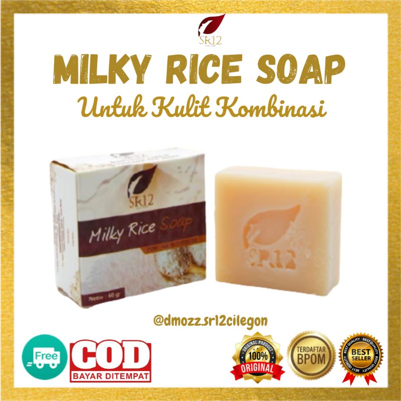 Jual Milky Rice SR12 untuk kulit berminyak dan kombinasi | Shopee Indonesia