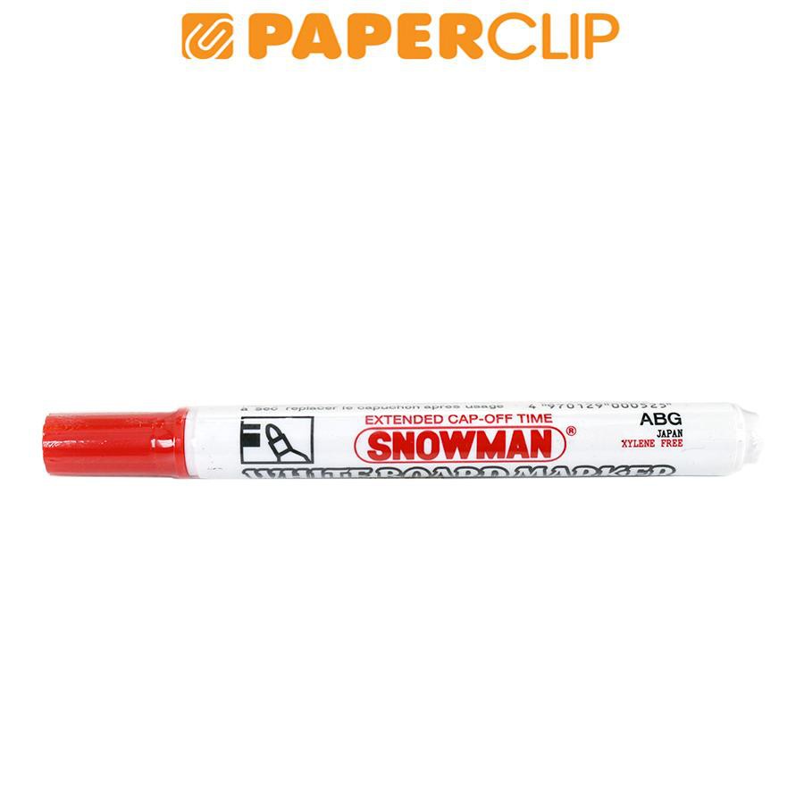 MARKER SNOWMAN WHITE BOARD ABG12 RED