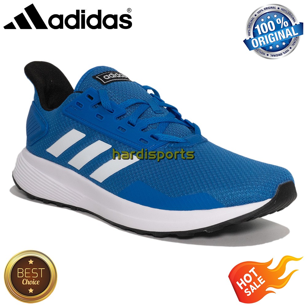 Sepatu Running Pria Adidas Duramo 9 BB7067 Blue ORIGINAL