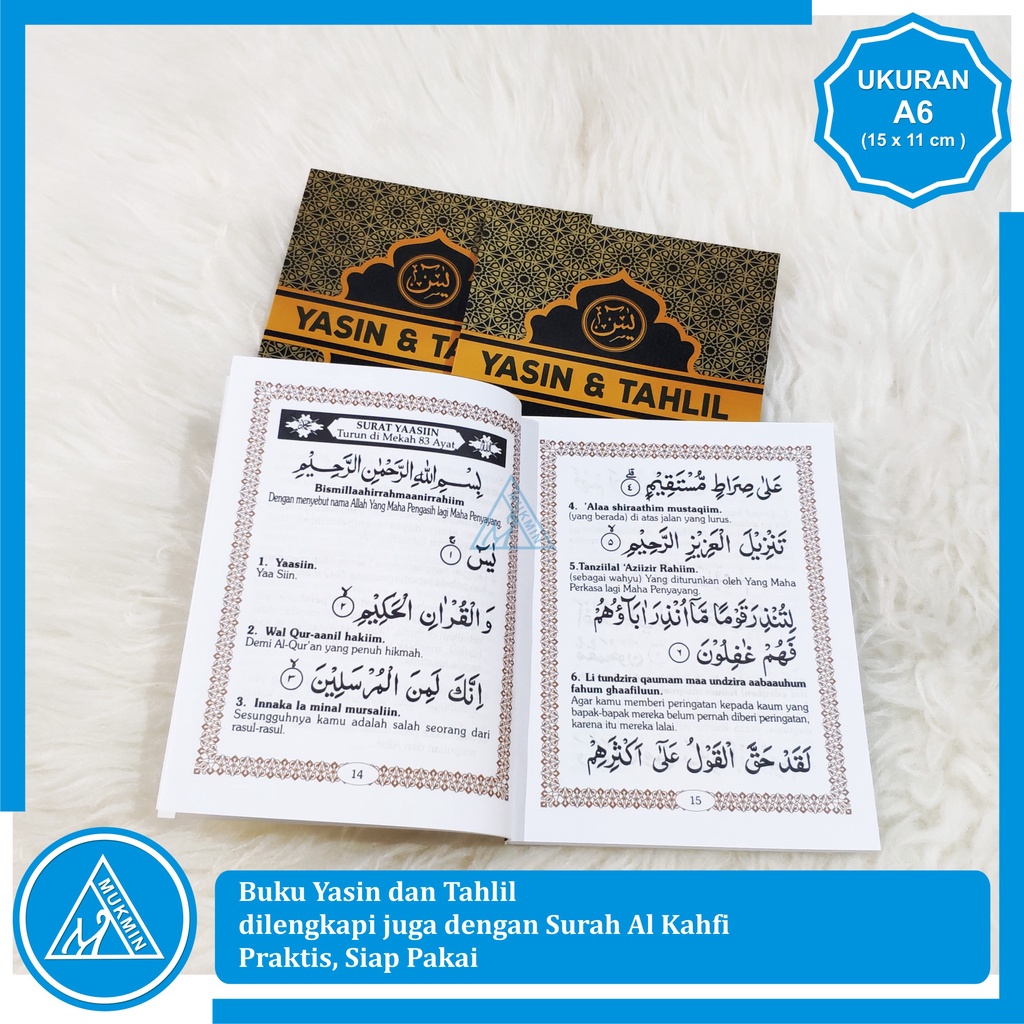 Jual Yasin Tahlil Latin Dan Terjemah Dilengkapi Surah Alkahfi 192 Hal