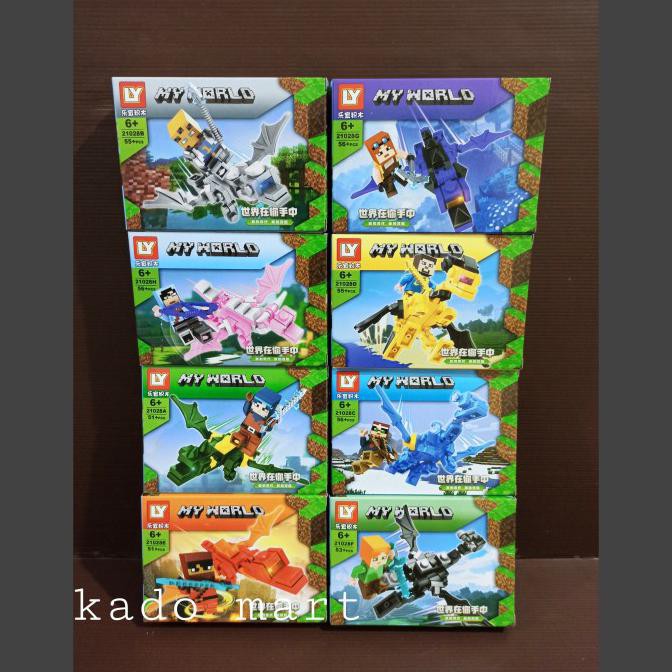 LEGO MINECRAFT MY WORLD DRAGON MINIFIGURE 8 IN 1 0512