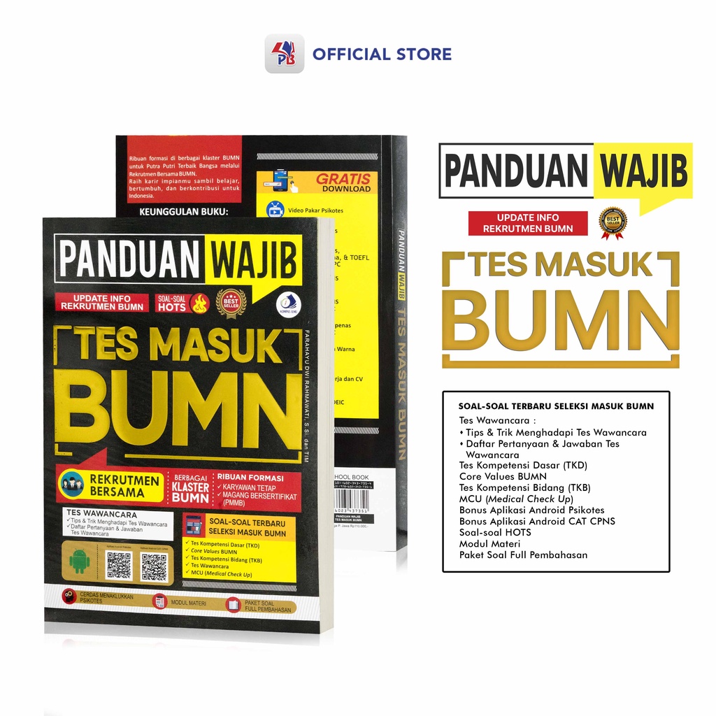 Jual Buku Tes BUMN 2024 Panduan Wajib Tes Masuk BUMN 2024 / Update Info ...