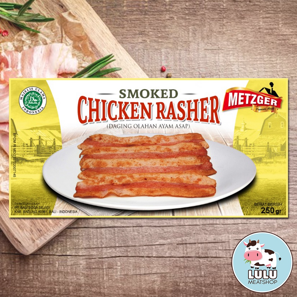 Jual Smoked Chicken Rasher Metzger (HALAL) | Shopee Indonesia
