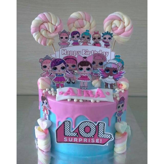 Jual Kue Ulang Tahun LOL tart karakter custom cake birthday cake cake