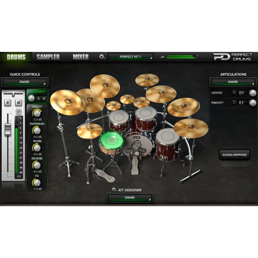 Jual Plugin Perfect Drums - Naughty Seal Audio | VST sampel studio ...