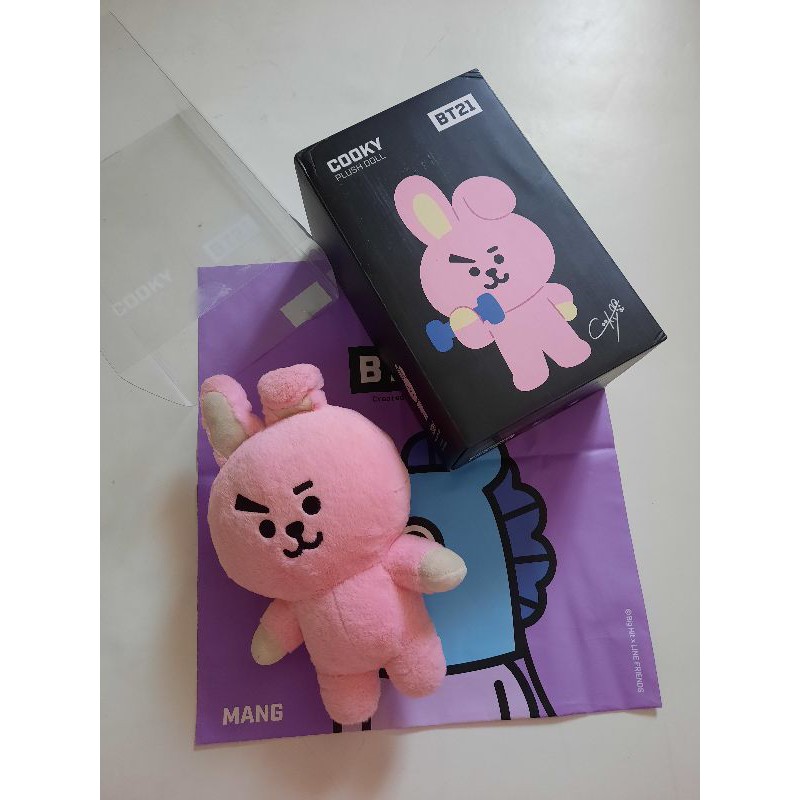 Jual BT21 Official Authentic Standing Plush Doll Cooky | Shopee Indonesia