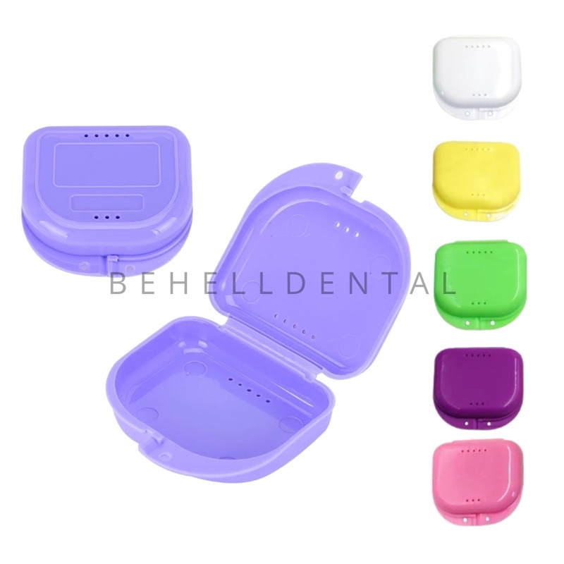 Jual PREMIUM KOTAK RETAINER TRAINER GIGI DENGAN LUBANG / BOX PROTESA ...