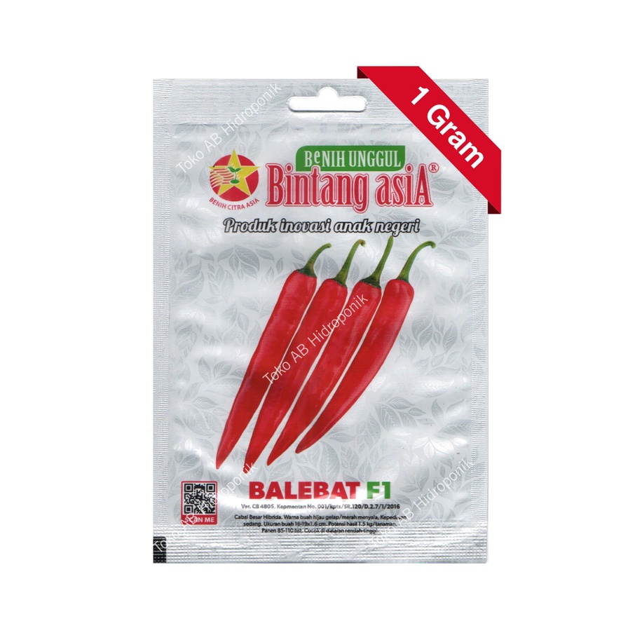Jual Benih Cabai Merah Besar Balebat F1 Cabe Bintang Asia | Shopee ...