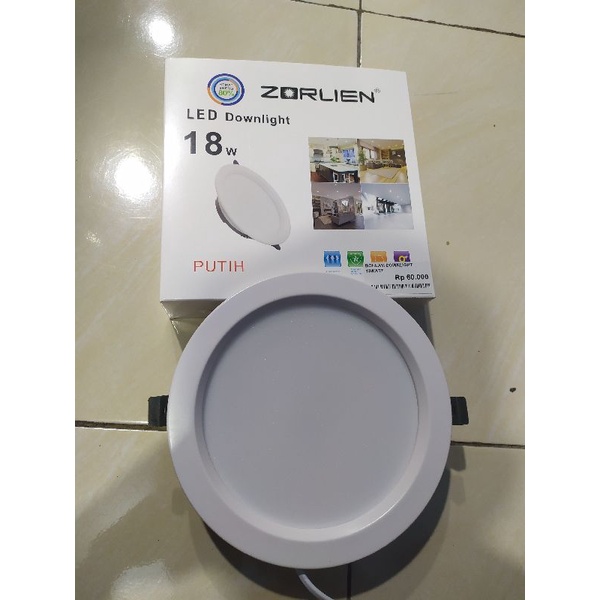 Jual Lampu Led Downlight W Inch Zorlien Bohlam Watt Lampu Plafon Shopee Indonesia