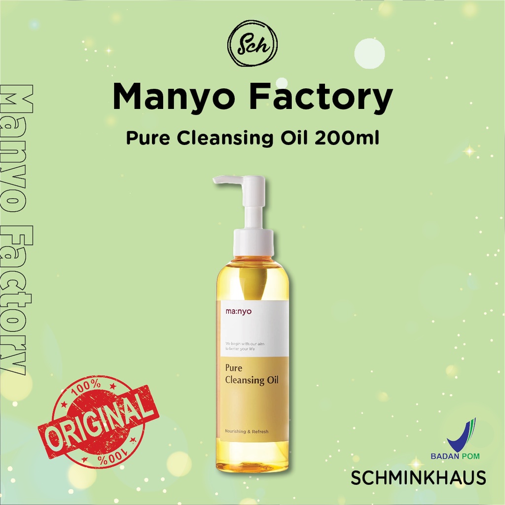 Jual [BPOM] MANYO FACTORY Pure Cleansing Oil 200ml Shopee Indonesia