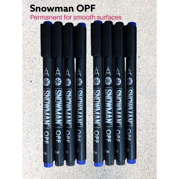 Jual snowman OPF permanen for smooth surfaces, spidol, spidol permanen ...