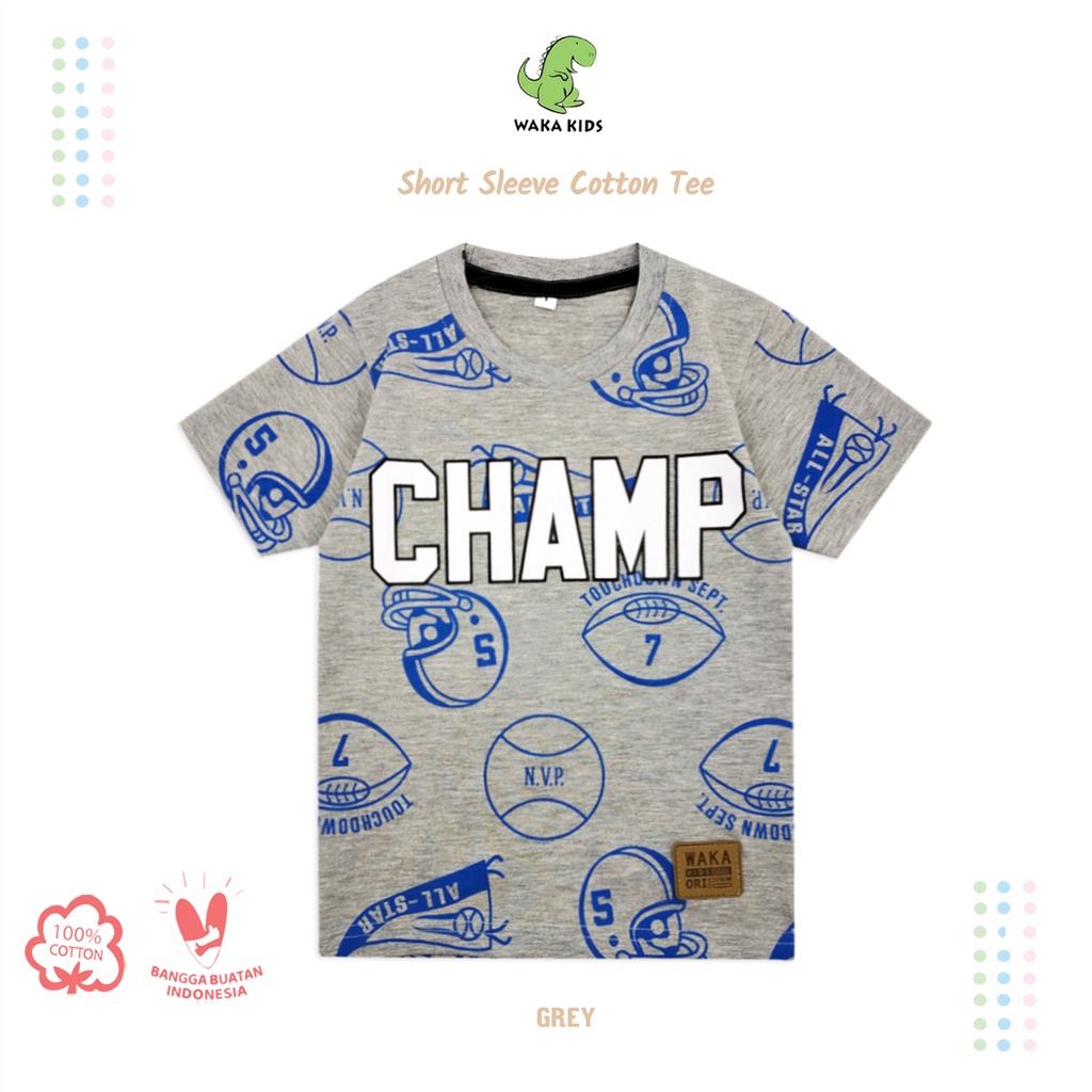 Jual Wakakids Baju Atasan Kaos Anak Laki Laki Usia Tahun